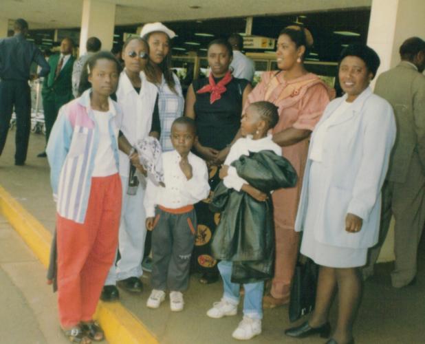 mimsy with family at airport again